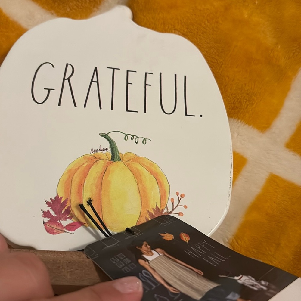 Rae Dunn Pumpkin “Grateful”